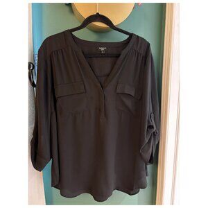 TORRID HAPRER 3/4 Sleeve Pullover Blouse